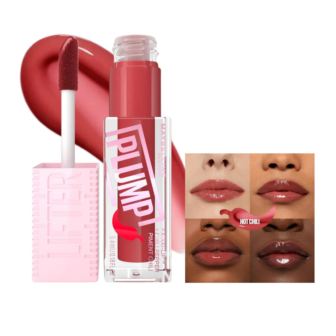 Maybelline New York Lifter Plump Lip Plumping Gloss With Chili Pepper And 5% Maxi-Lip