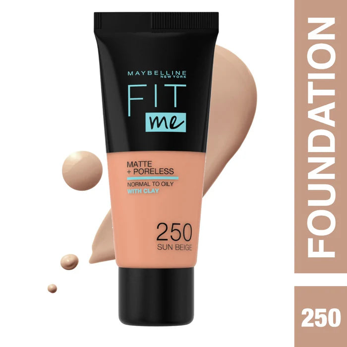 Maybelline New York Fit Me Matte Poreless Liquid Foundation Ideal For Normal To Oily Skin