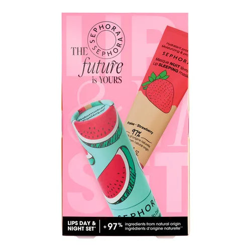 SEPHORA COLLECTION Day and Night Hydrating Lip Set - Strawberry Watermelon