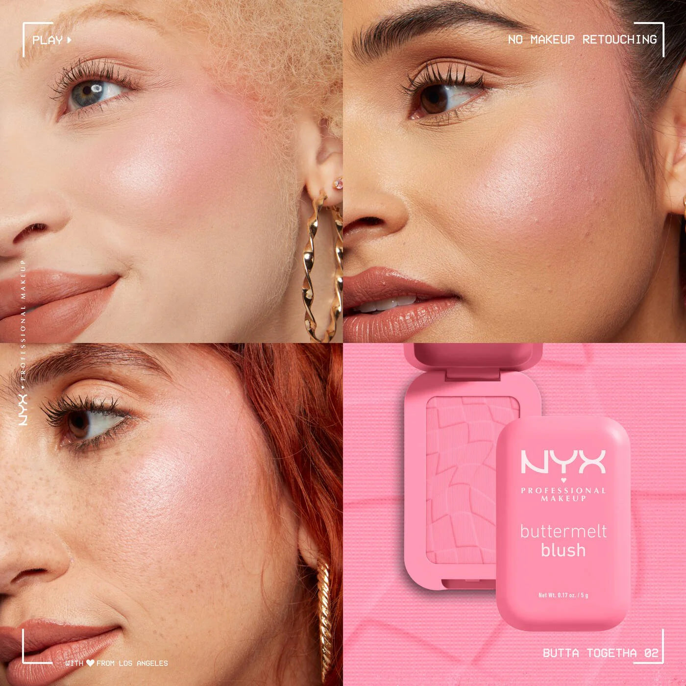 NYX Cosmetics Buttermelt High-Pigment Blush