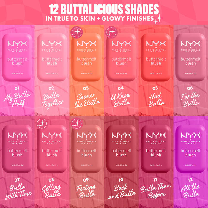 NYX Cosmetics Buttermelt High-Pigment Blush