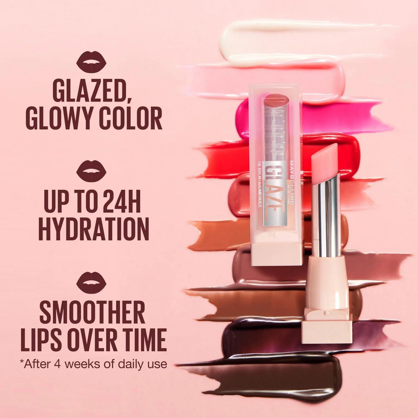 Maybelline New York Lifter Glaze Oil Balm, 24 hr hydration