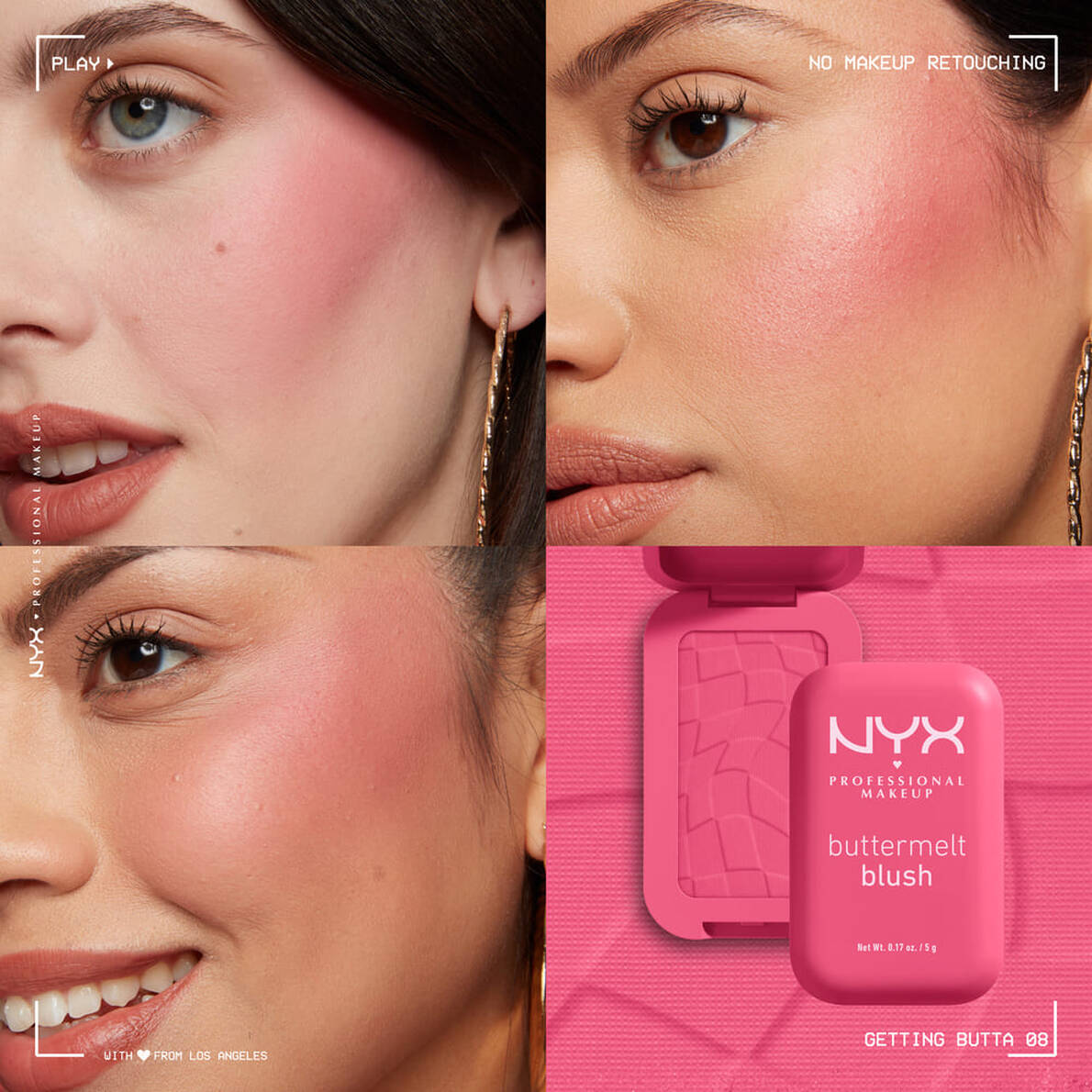 NYX Cosmetics Buttermelt High-Pigment Blush