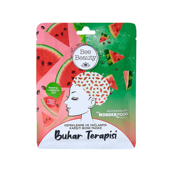 Bee Beauty Hair Mask Wonder Food Watermelon Steam Therapy Anti-Dandruff and Oily Bone Mask