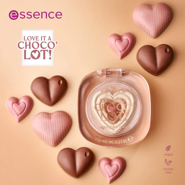 Essence LOVE IT A CHOCO' LOT! highlighter glaze