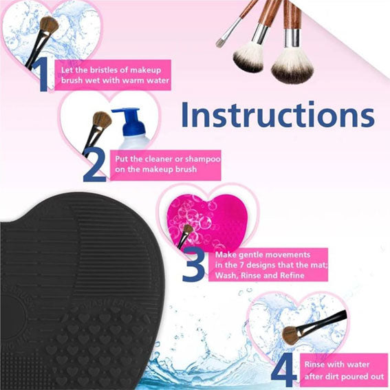 Makeup Brush Cleaner Mat