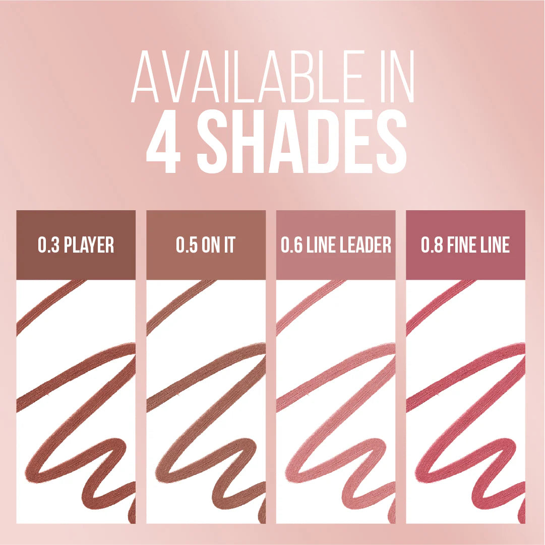 Maybelline Lifter Liner Lip Liner Pencil with Hyaluronic Acid and Jojoba Oil