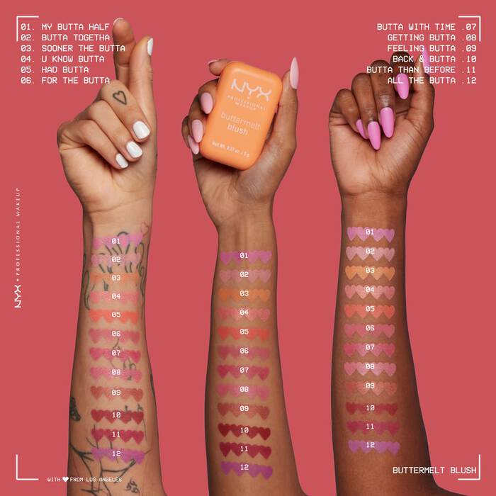 NYX Cosmetics Buttermelt High-Pigment Blush