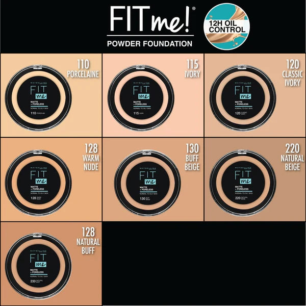 Maybelline New York Fit Me- Perfect Matte Finish & Poreless Powder That Lasts Up To 16 Hours