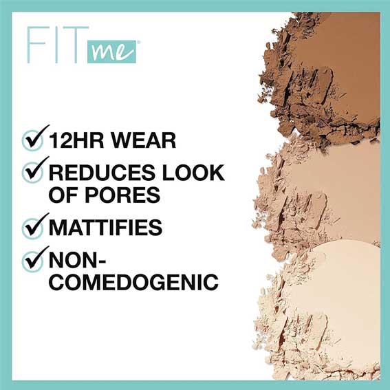 Maybelline Fit Me Matte Poreless Pressed Face Powder Makeup