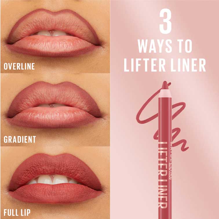 Maybelline Lifter Liner Lip Liner Pencil with Hyaluronic Acid and Jojoba Oil